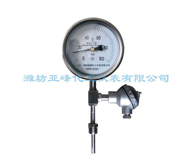 帶熱電偶（阻）雙金屬溫度計(jì)